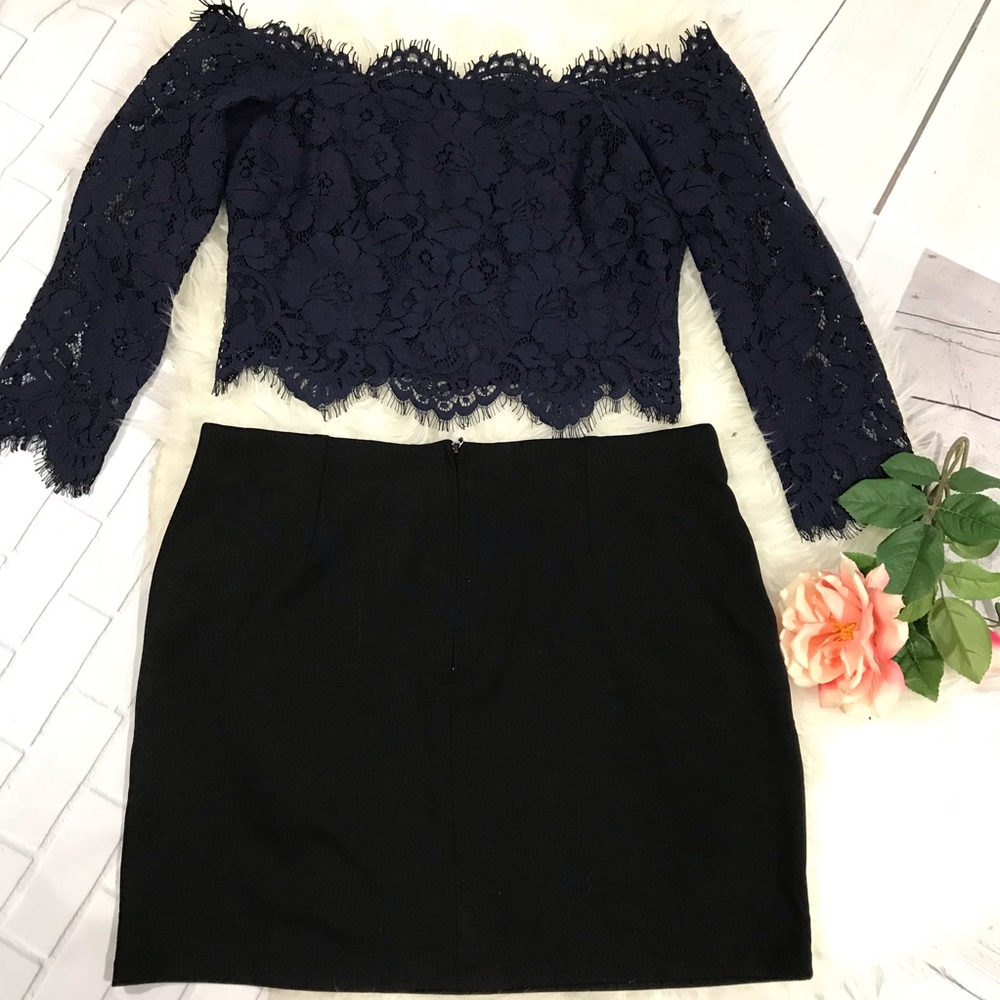 Divided Beaded Mini Skirt Sz 12 (J22) - Picture 3 of 4